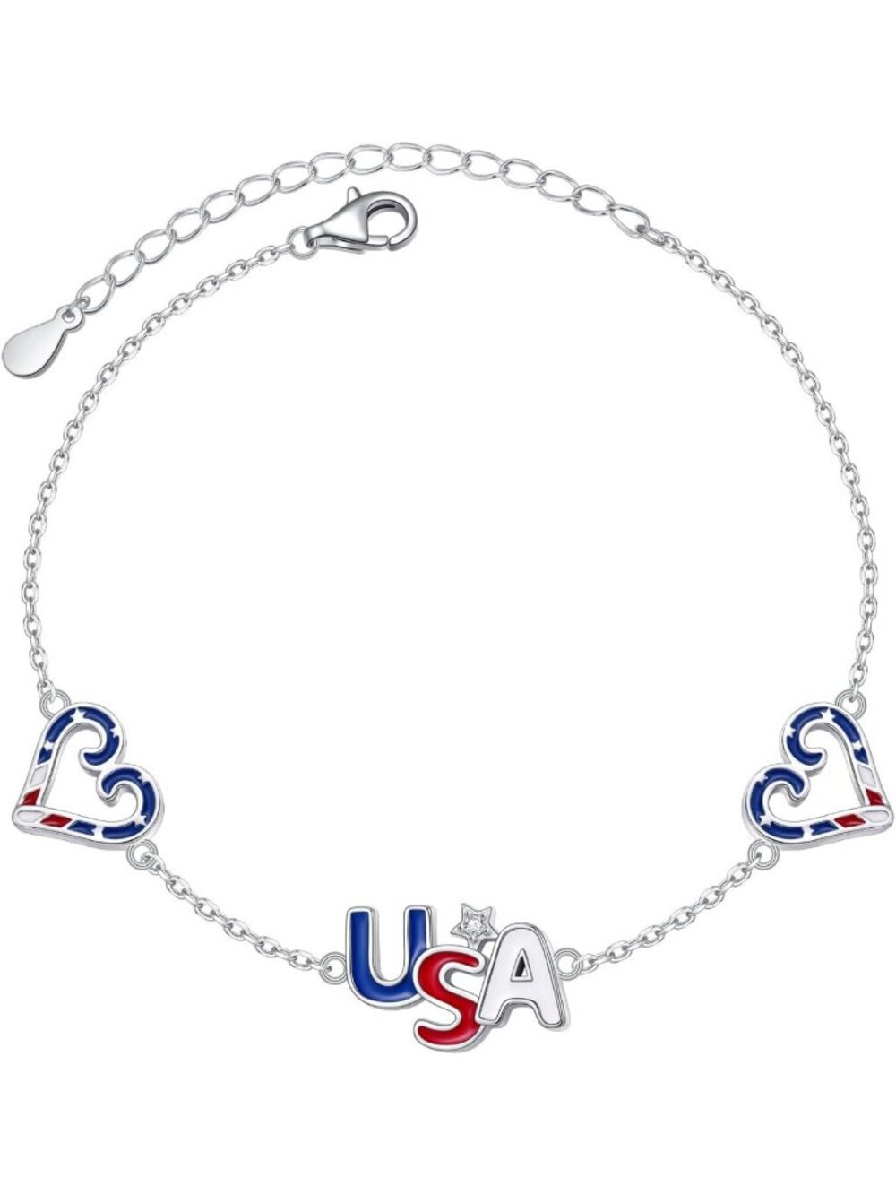 Cute Adjustable 925 Sterling Silver Charm Bracelet for Women - Ocean Animal